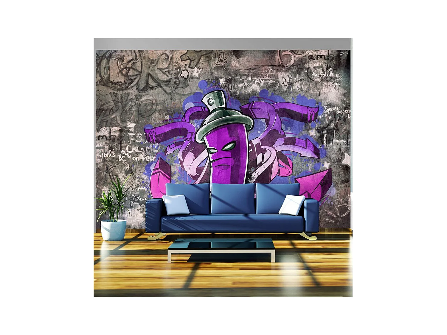 Papier Peint "Graffiti Spray Can" 70 x 100 cm