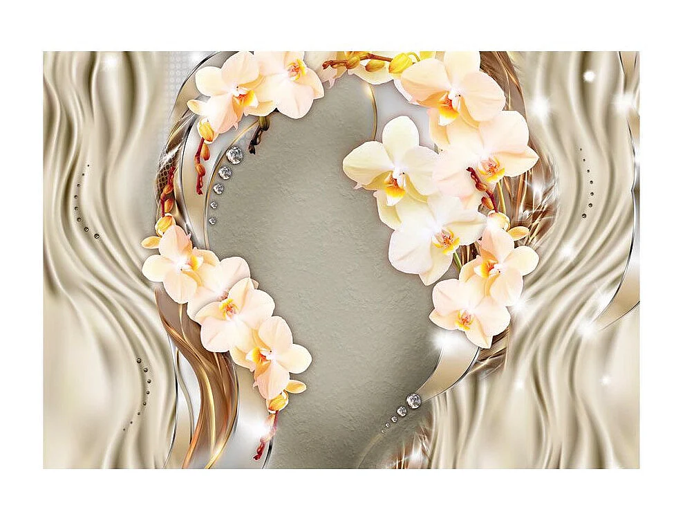 Papier Peint "Wreath of Orchids" 140 x 200 cm