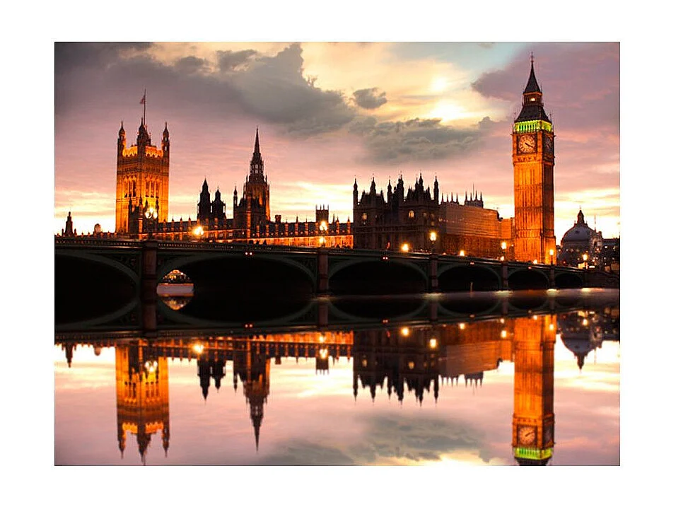 Papier Peint "Soirée à Londres, Big Ben" 270 x 350 cm