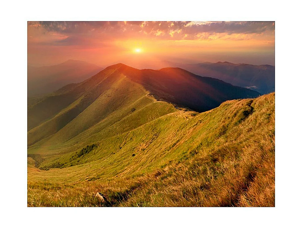 Papier Peint "Paysage D'automne, Carpates" 231 x 300 cm