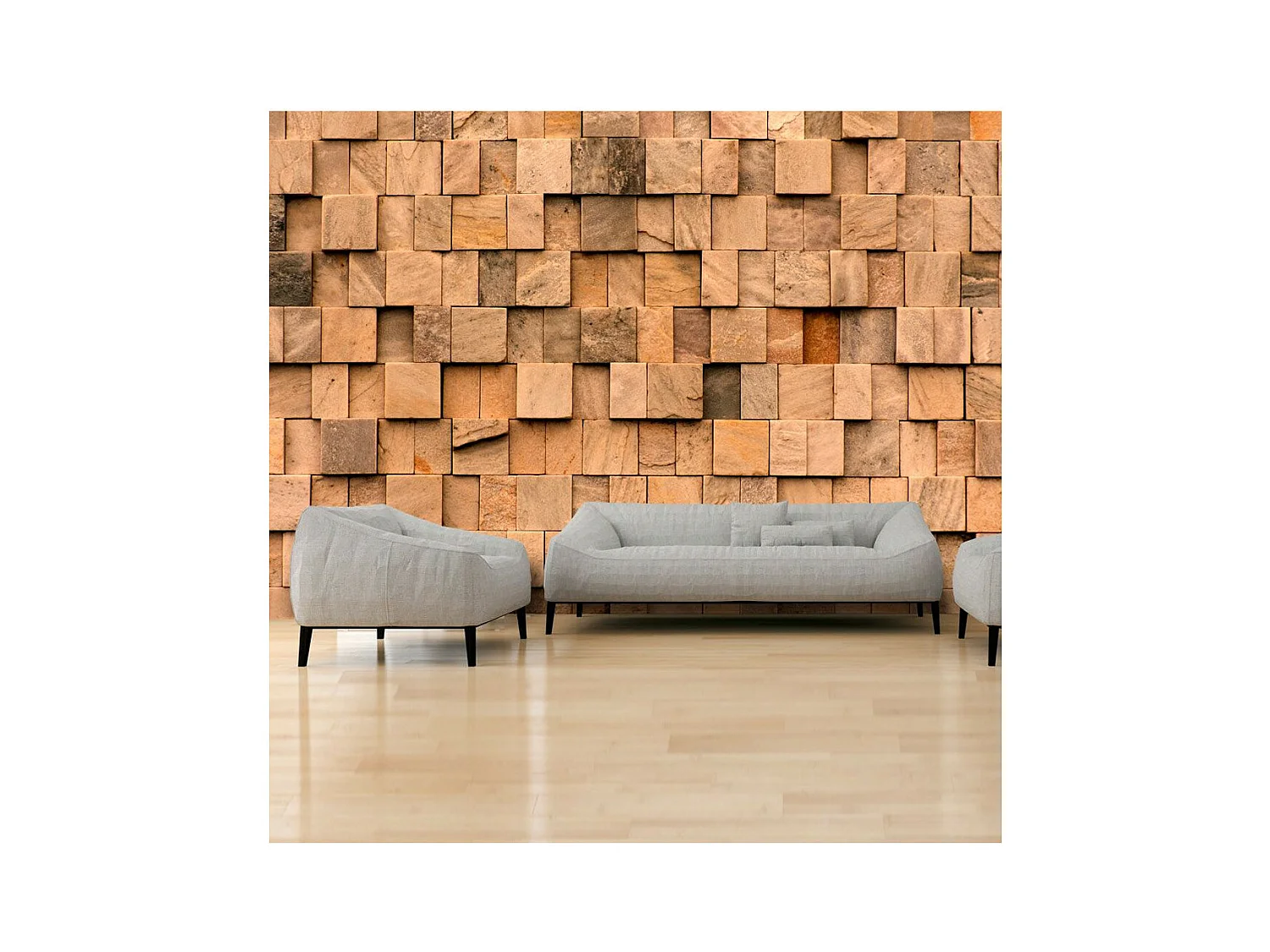 Papier Peint "Stone Jigsaw" 105 x 150 cm