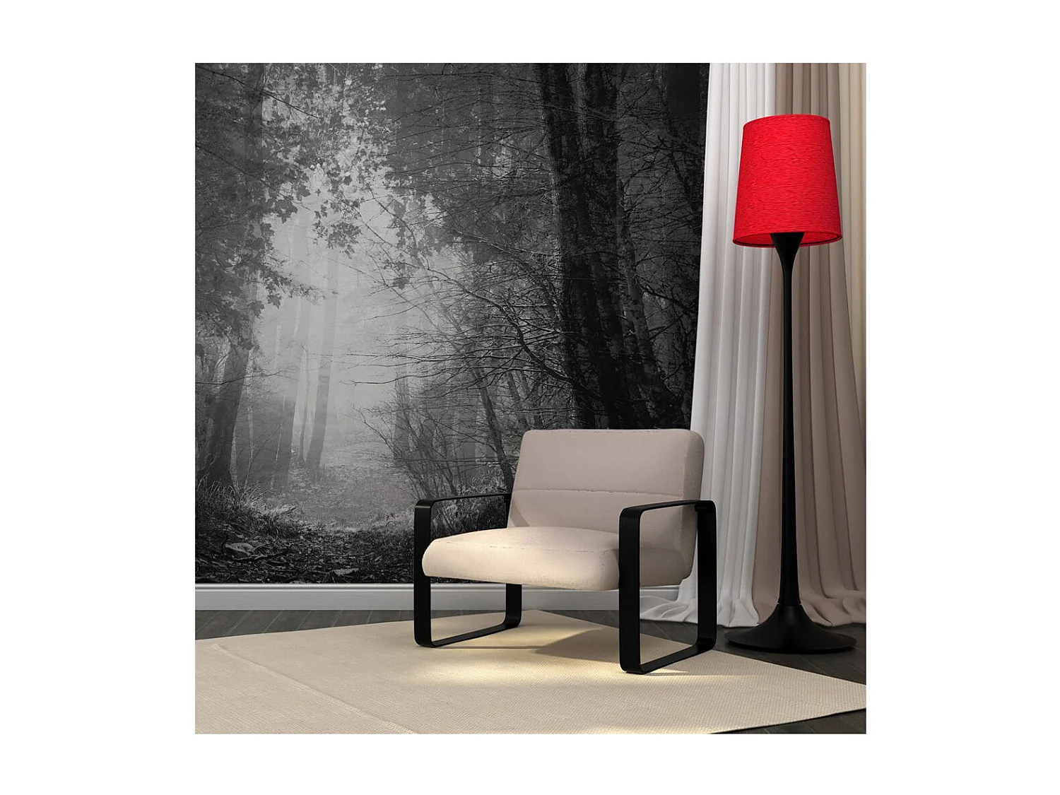 Papier Peint "Forest of Shadows" 270 x 350 cm