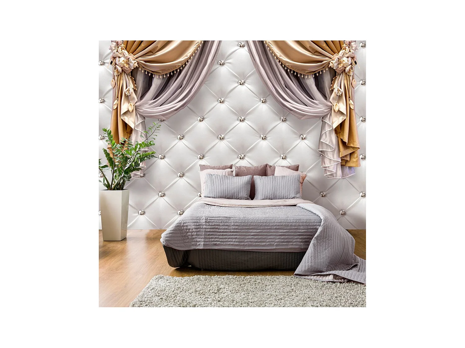 Papier Peint "Curtain of Luxury" 140 x 200 cm