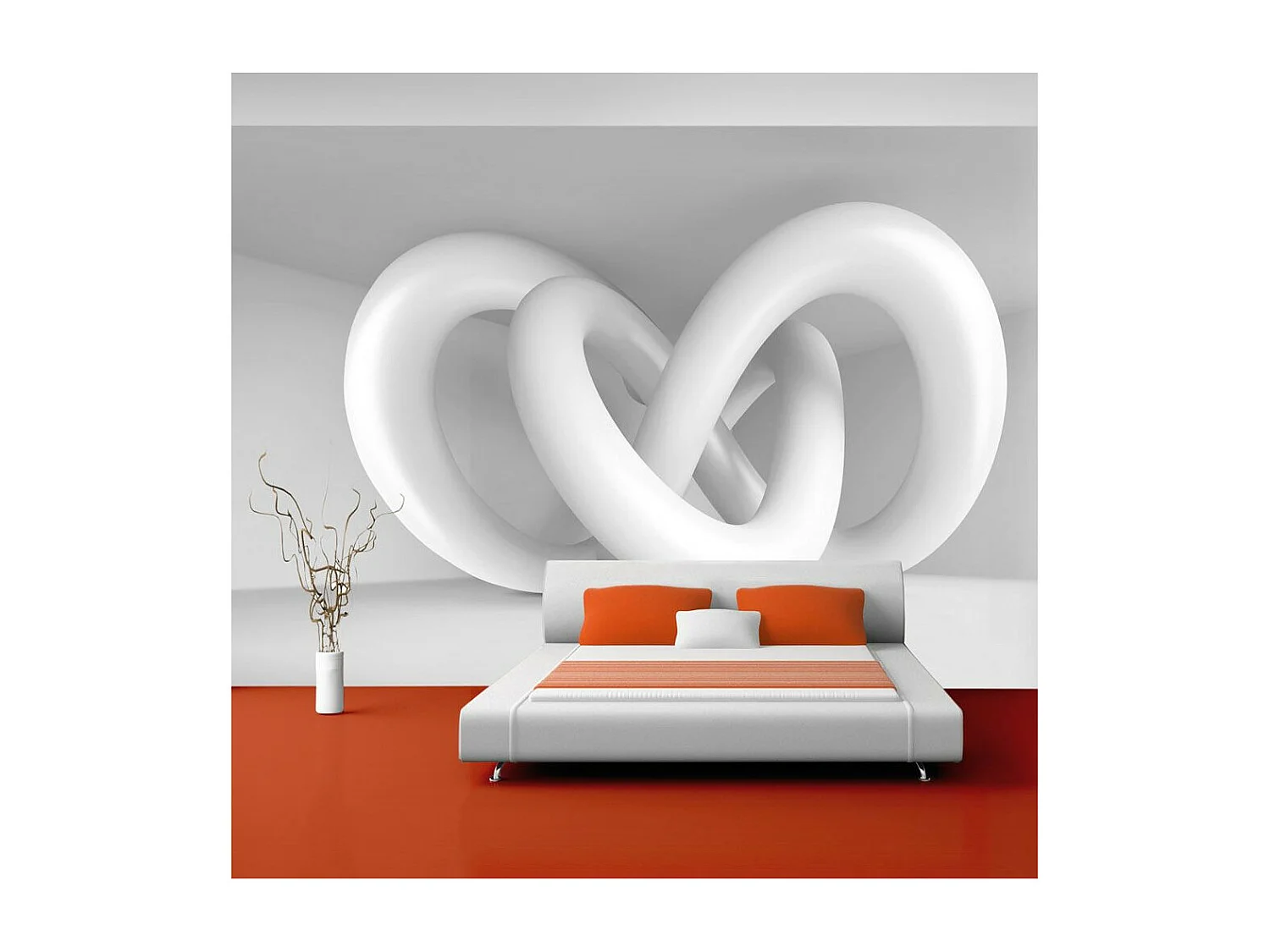 Papier Peint "White Weave" 210 x 300 cm