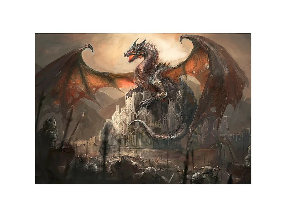 Papier Peint "Dragon Castle" 280 x 400 cm