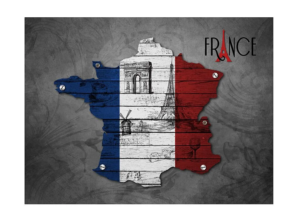 Papier Peint "France Symboles" 231 x 300 cm