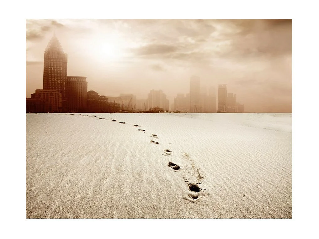 Papier Peint "En Route Vers la Grande Ville" 154 x 200 cm