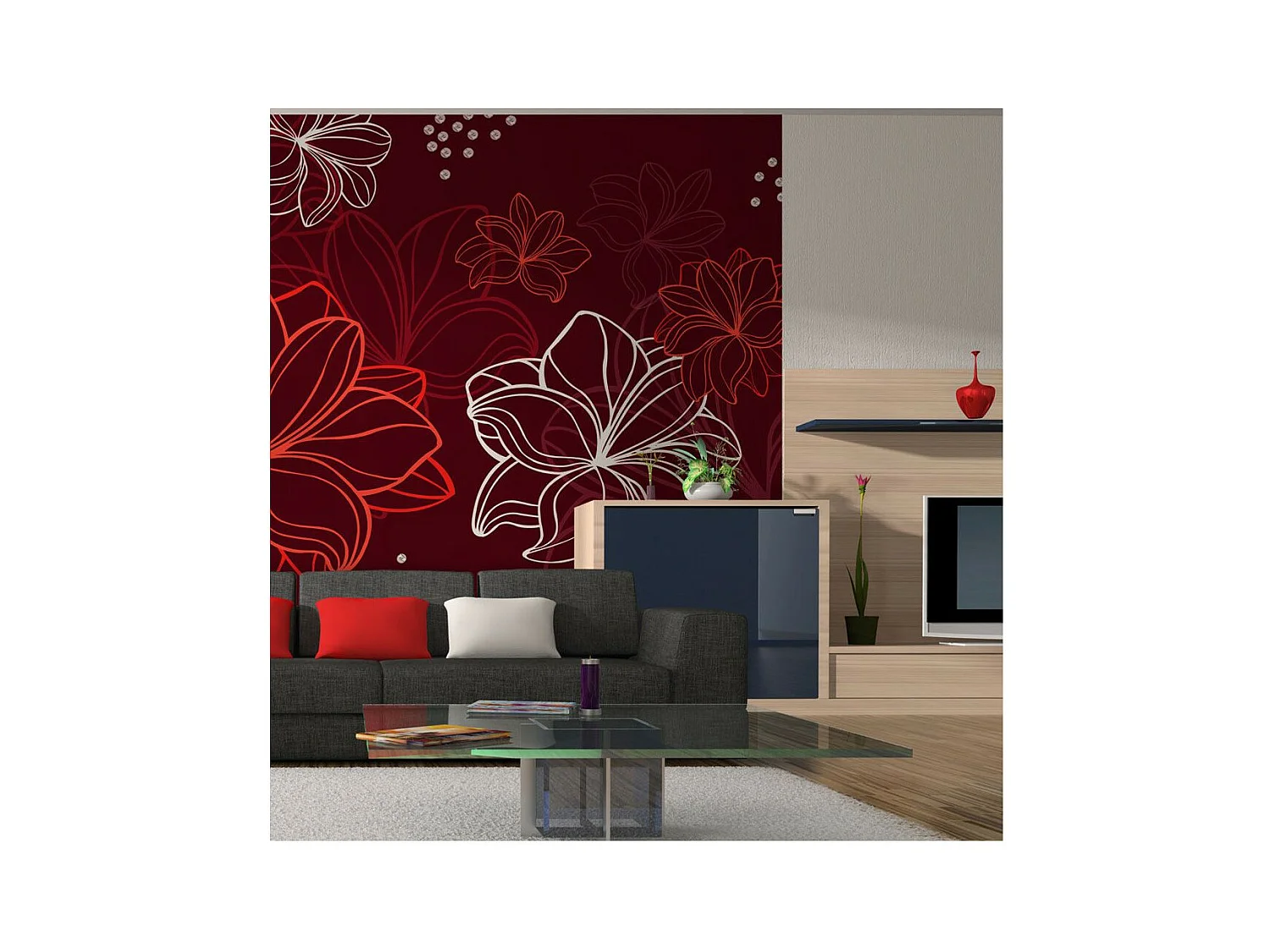 Papier Peint "Vernal Flora" 154 x 200 cm