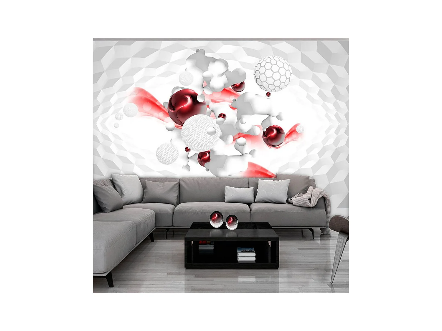 Papier Peint "Race of Colours Red" 140 x 200 cm