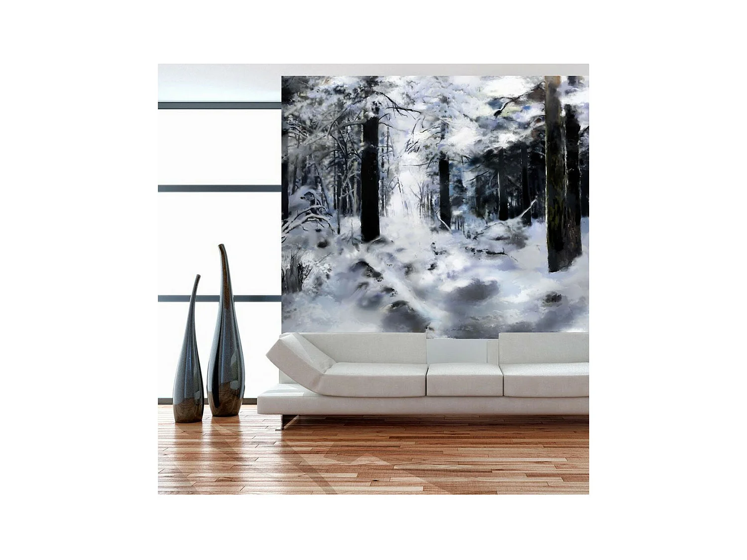 Papier Peint "Winter Forest" 270 x 350 cm