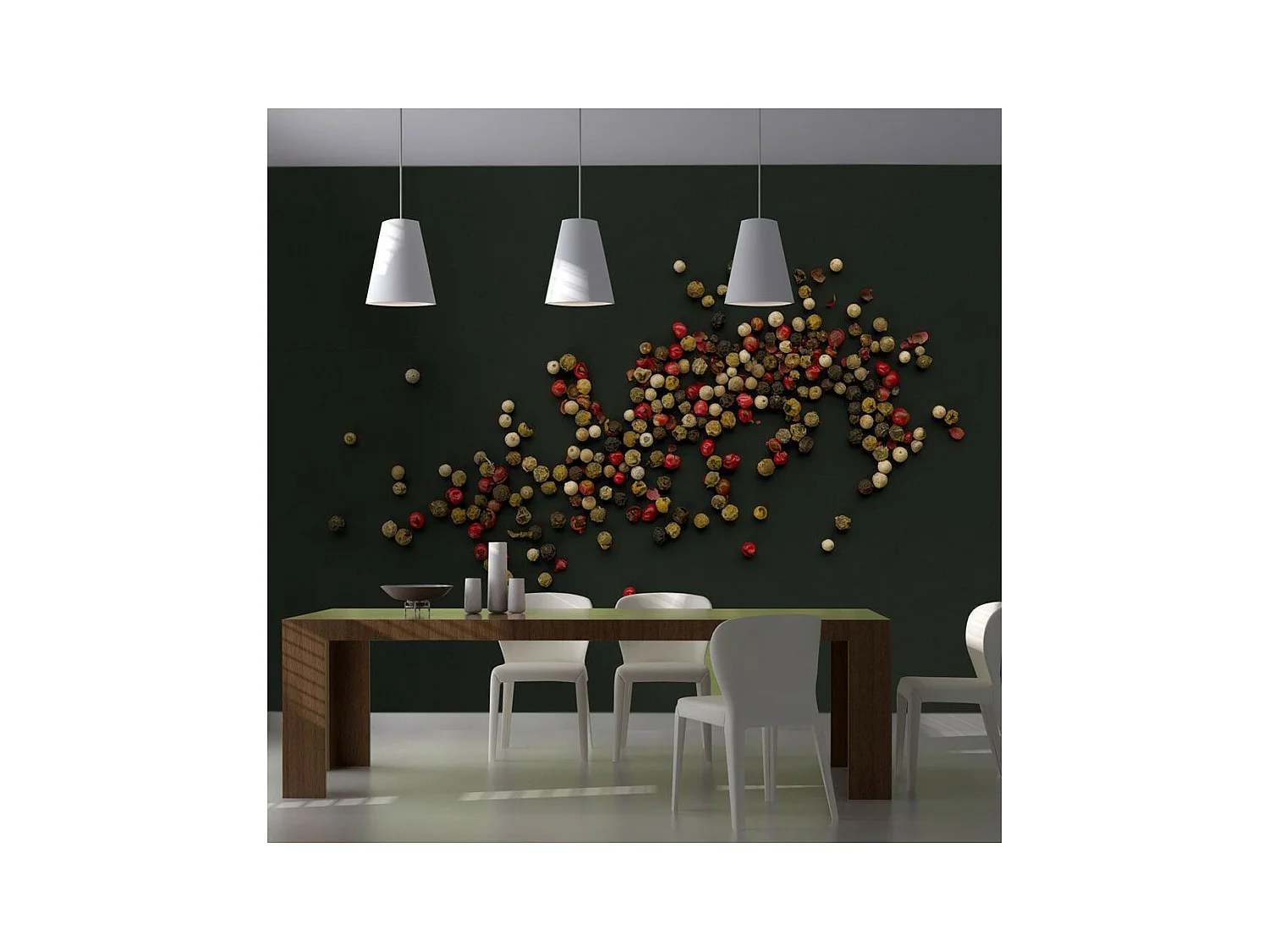 Papier Peint "Composition des Grains de Poivre" 270 x 350 cm