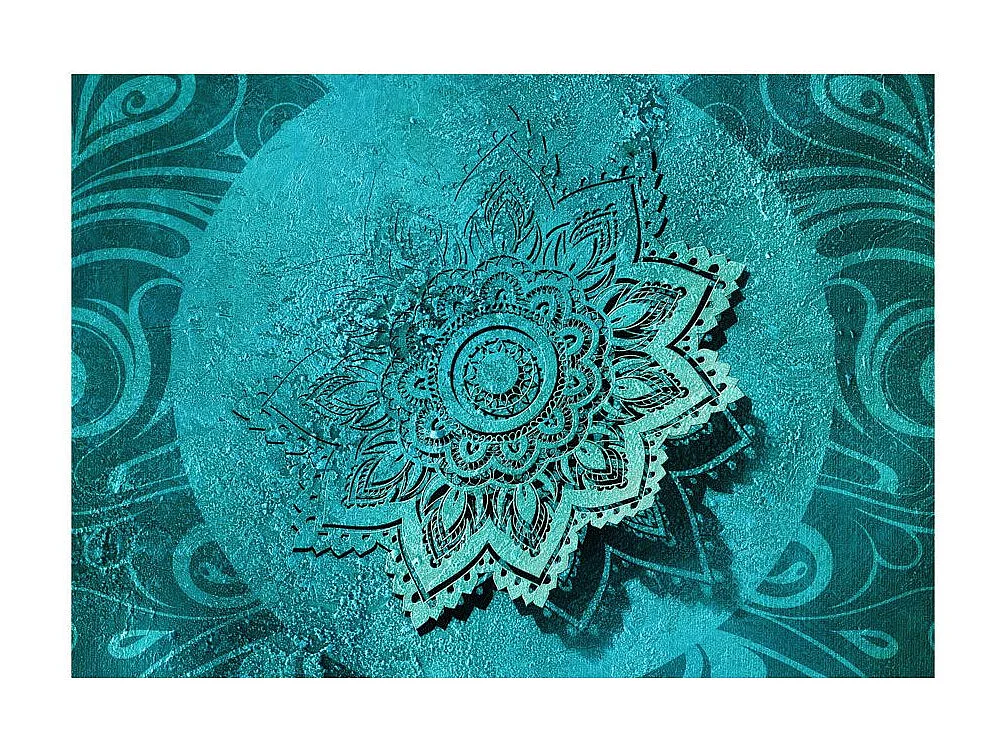 Papier Peint "Azure Flower" 245 x 350 cm