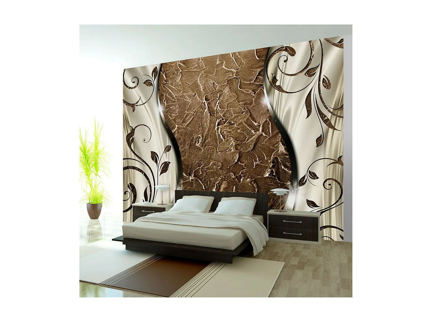 Papier Peint "Brown Twigs" 210 x 300 cm