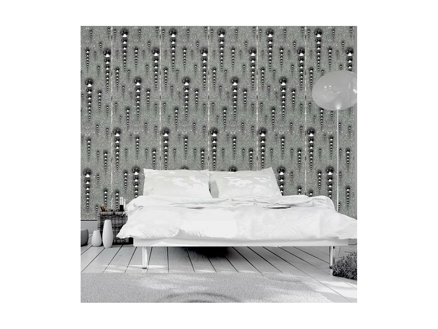 Papier Peint "Graphite Icicles" 50x1000cm
