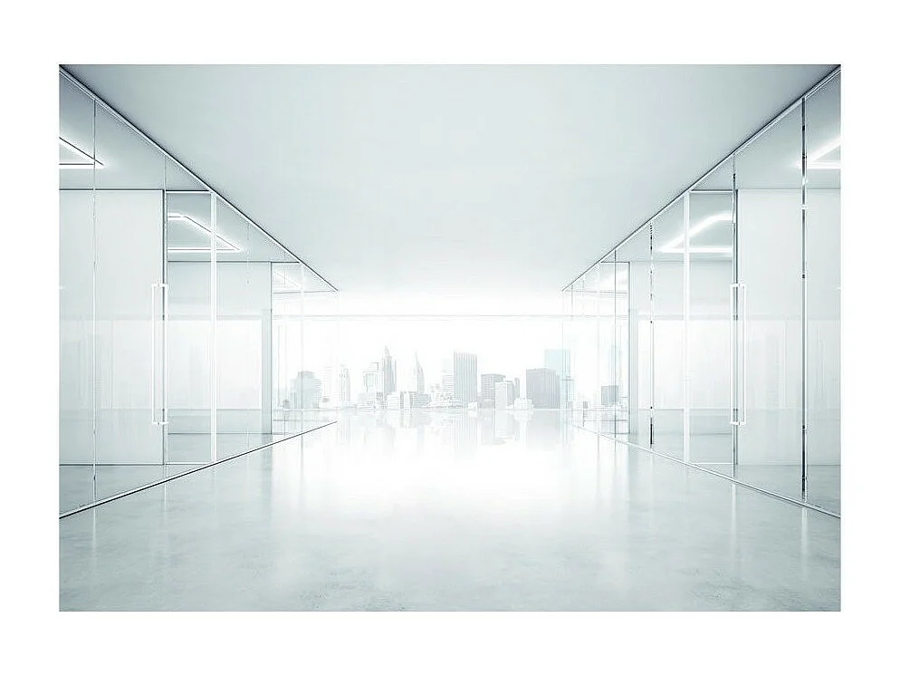 Papier Peint "White City" 70 x 100 cm