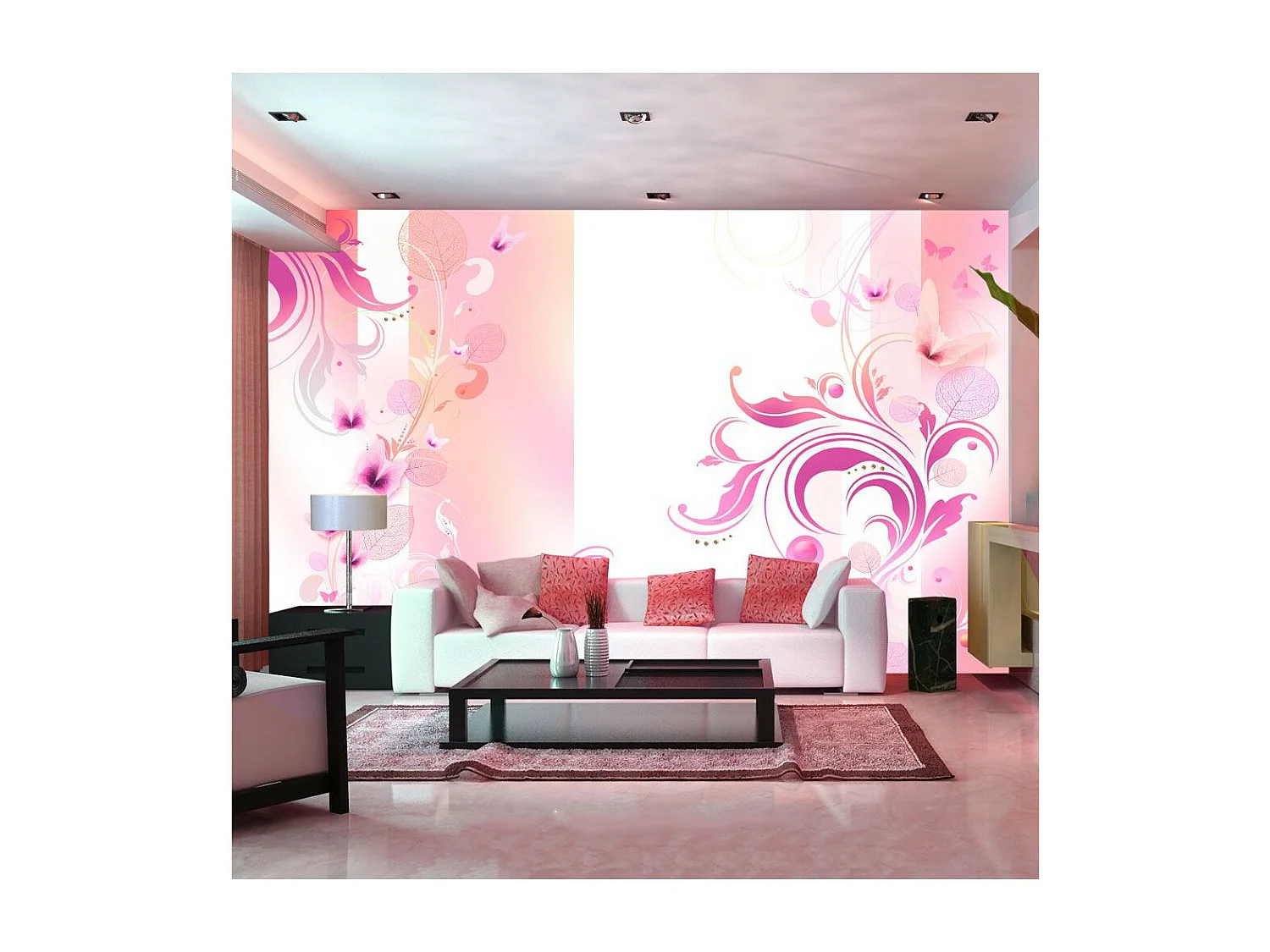 Papier Peint "Rose Passion" 140 x 200 cm