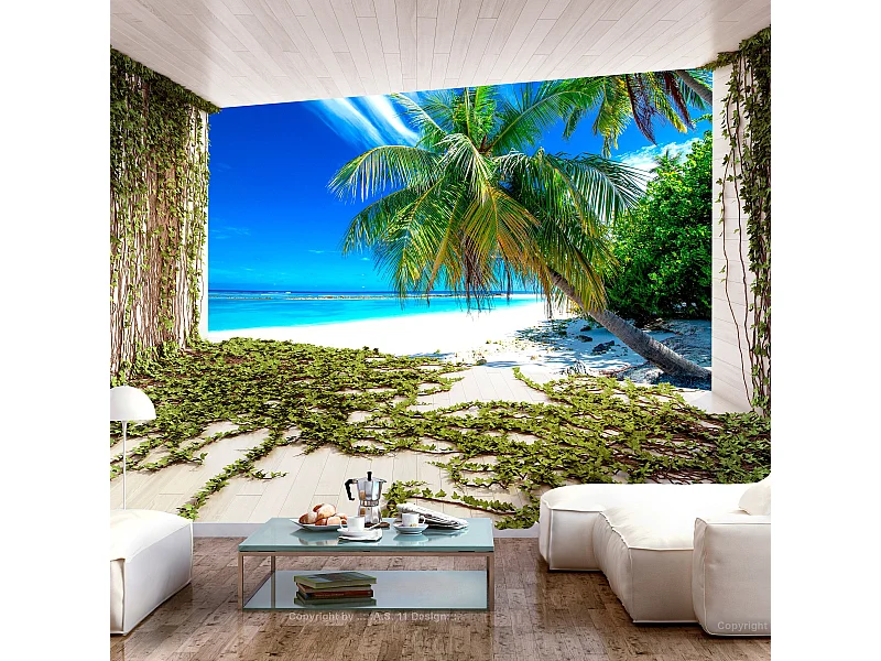 Papier Peint "Beach & Ivy" 140 x 200 cm