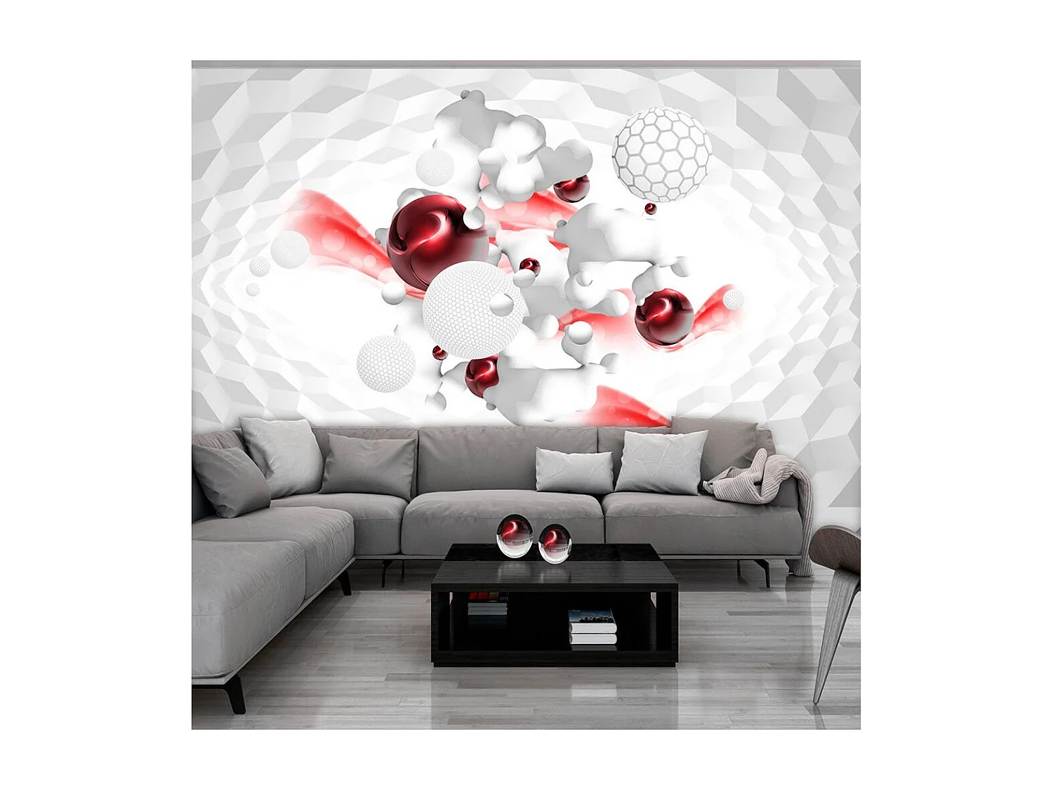 Papier Peint "Race of Colours Red" 210 x 300 cm