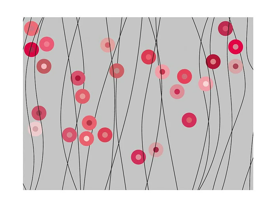 Papier Peint "Boutons Roses" 193 x 250 cm