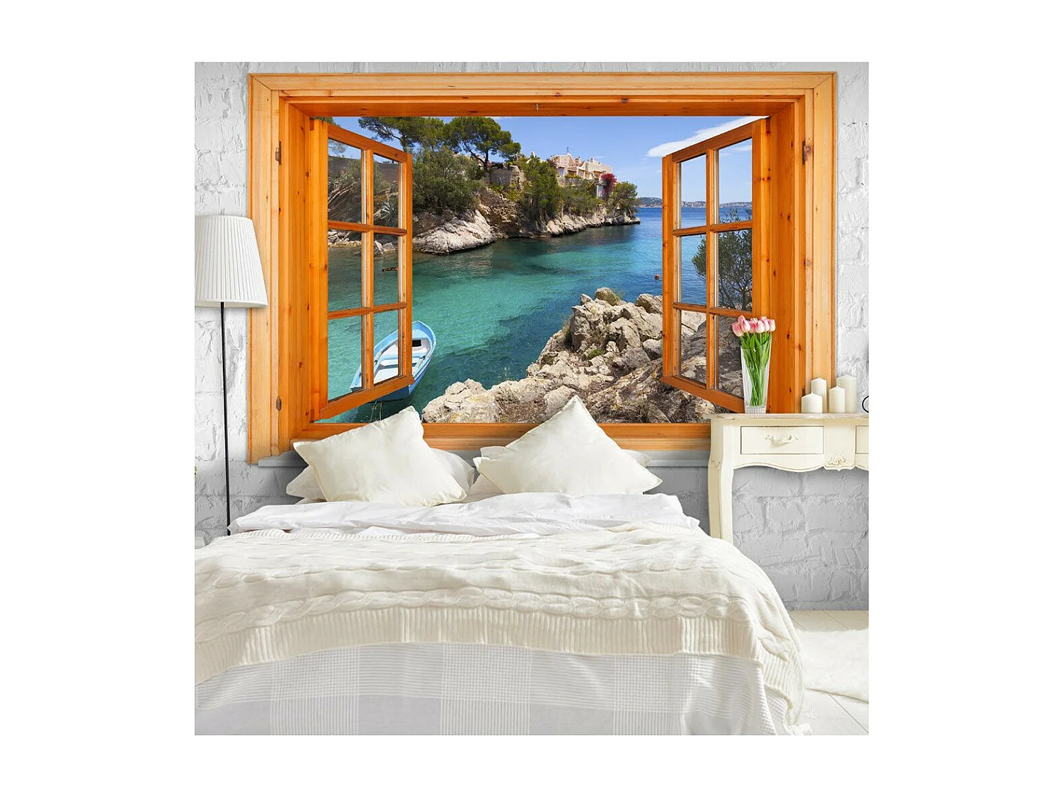 Papier Peint "Mediterranean Landscape" 140 x 200 cm