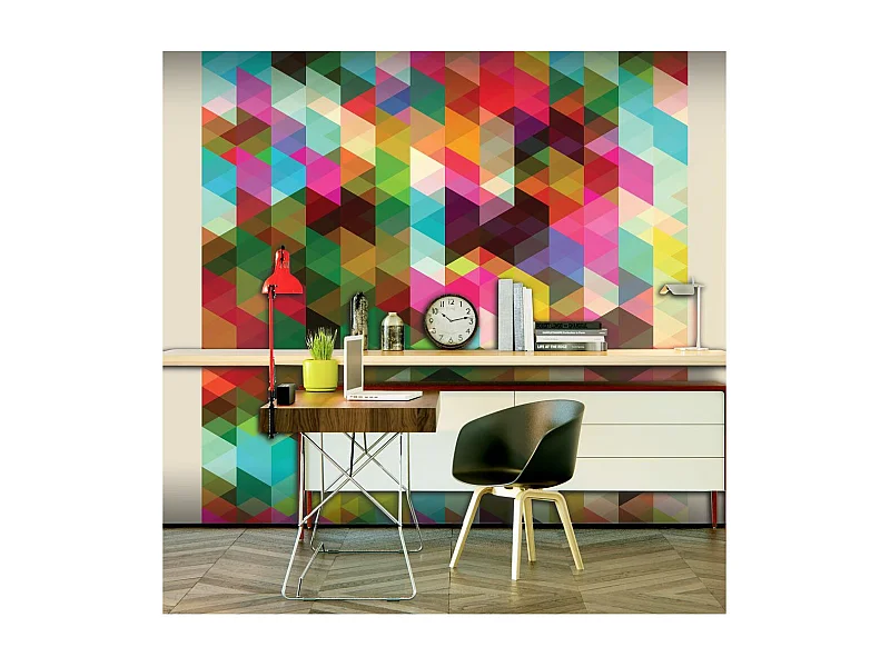 Papier Peint "Colourful Geometry" 270 x 350 cm