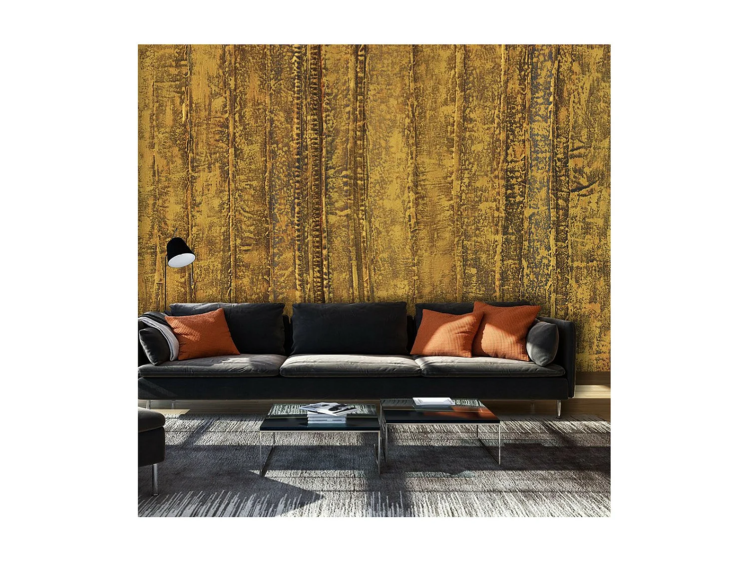 Papier Peint "Golden Chamber" 105 x 150 cm