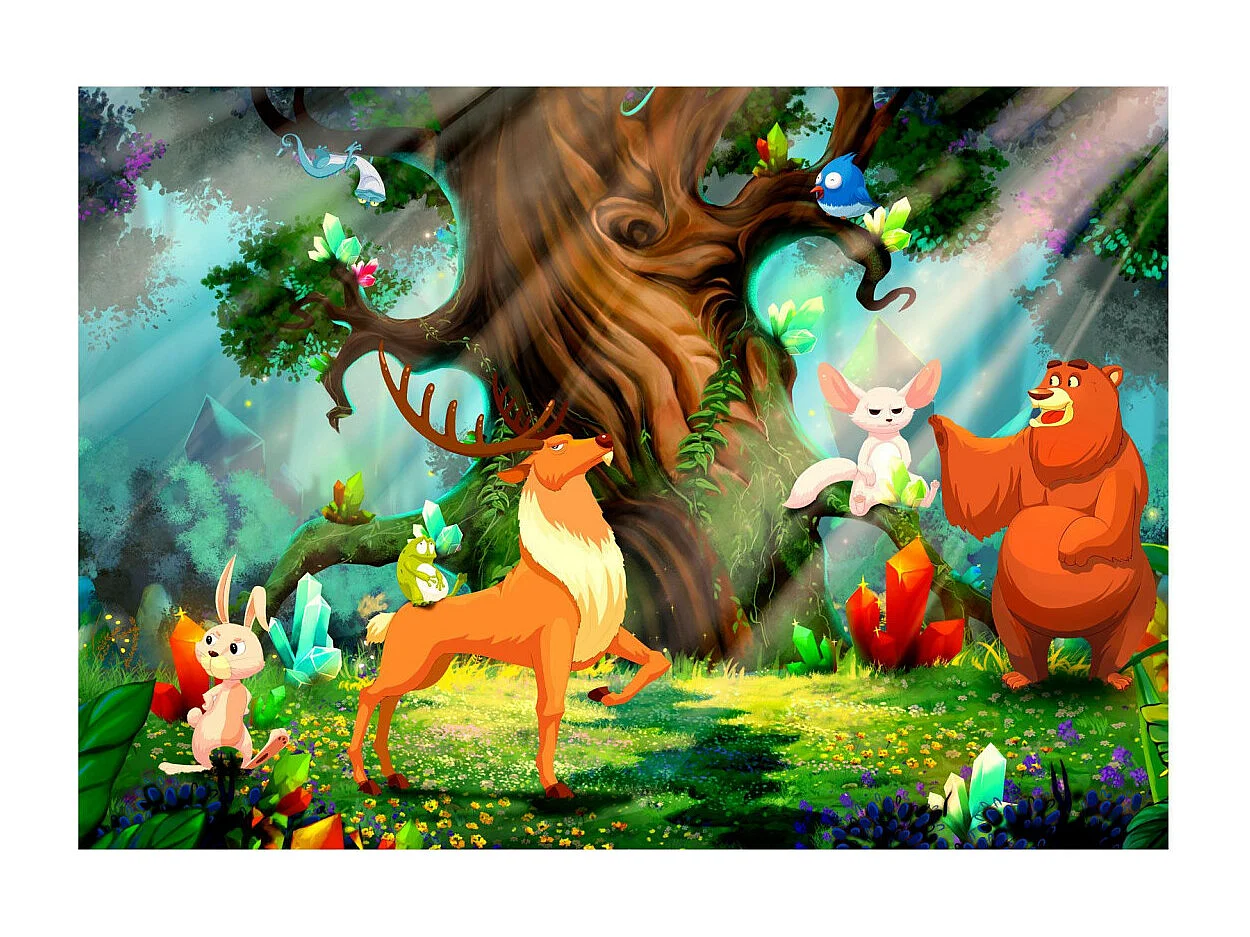 Papier Peint "Bear & Friends" 245 x 350 cm