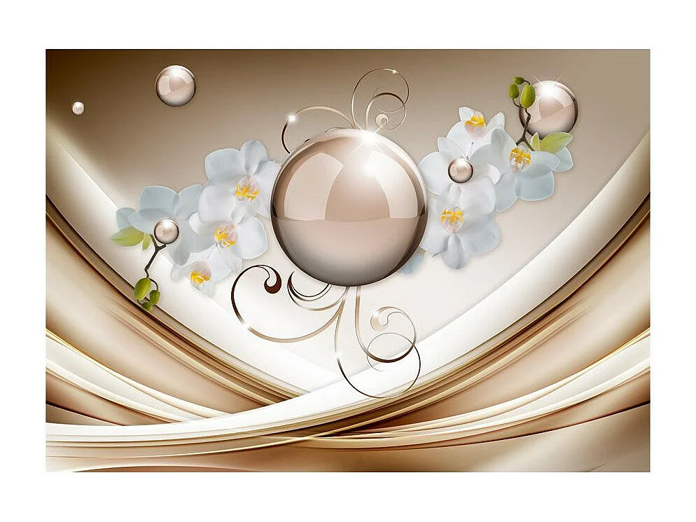 Papier Peint "Golden Abstract" 140 x 200 cm