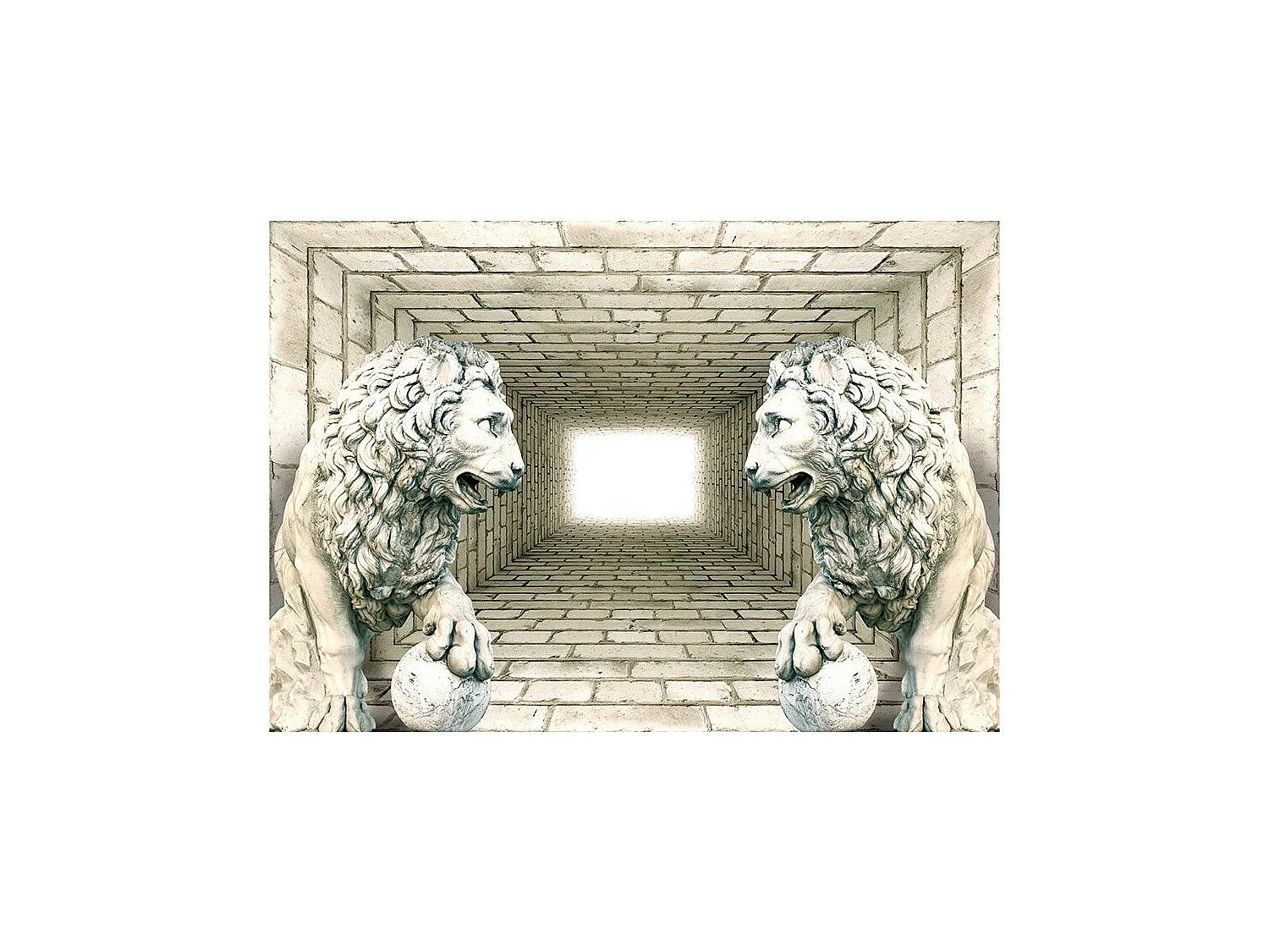 Papier Peint "Chamber of Lions" 105 x 150 cm