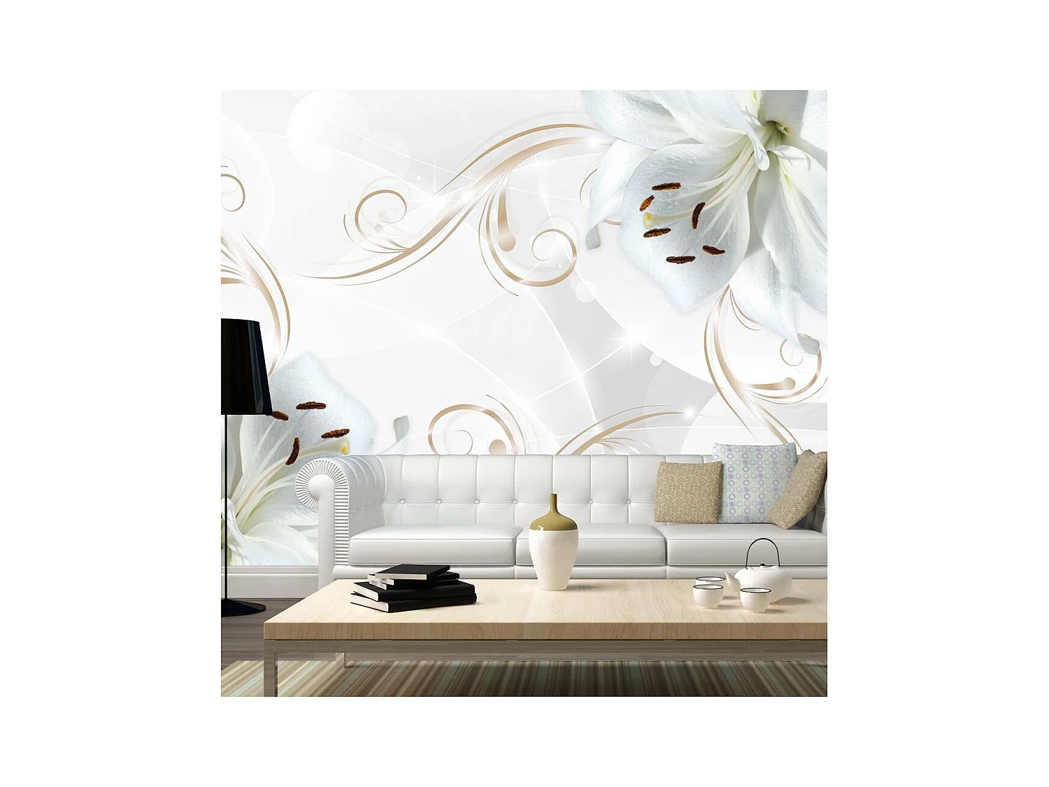 Papier Peint "White Dancers" 210 x 300 cm