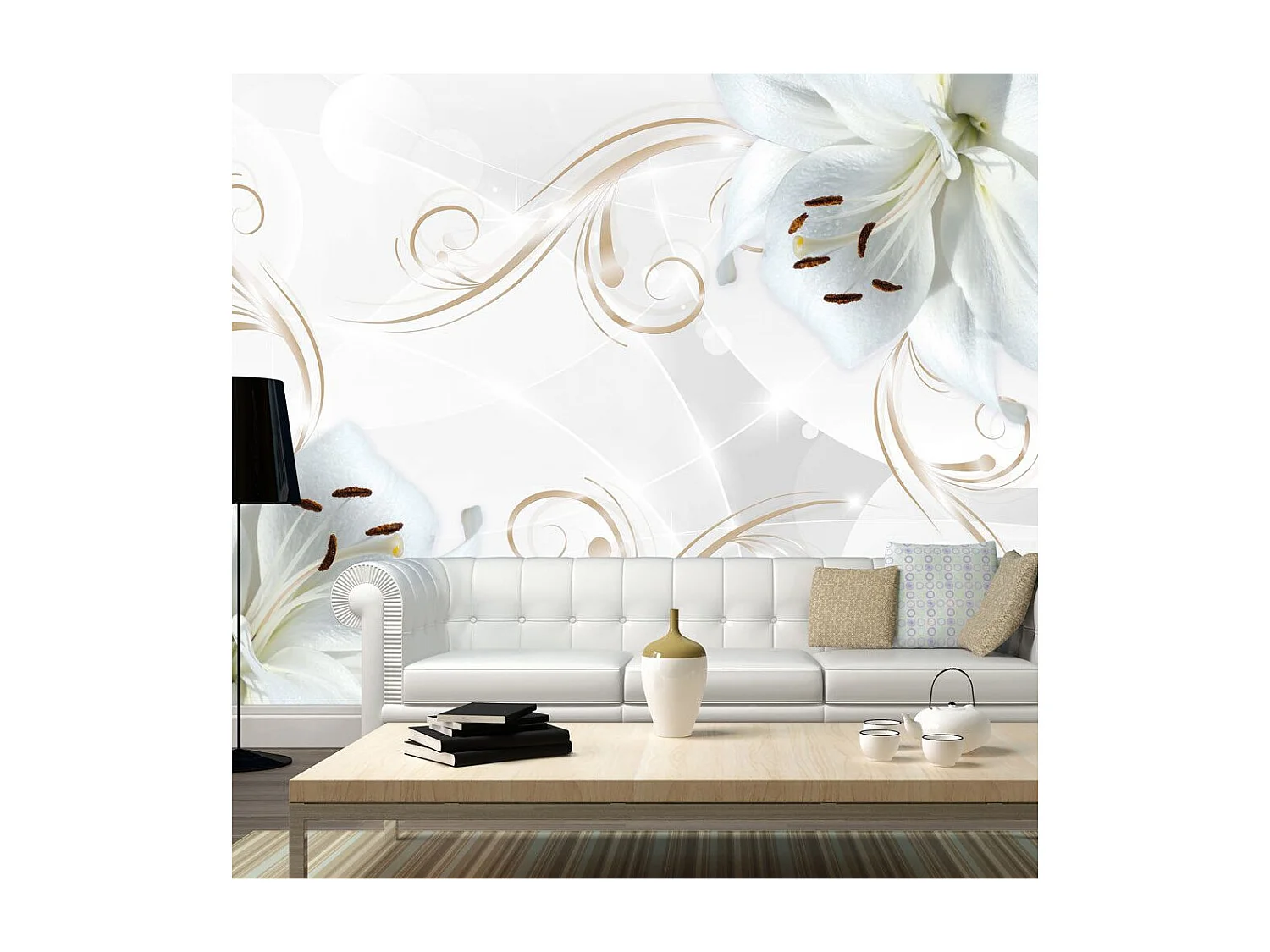 Papier Peint "White Dancers" 210 x 300 cm