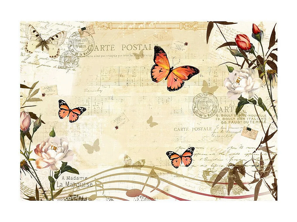 Papier Peint "Melodies of Butterflies" 140 x 200 cm