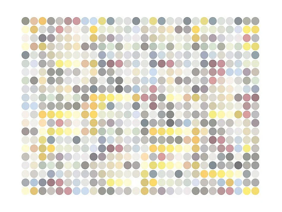 Papier Peint "Colored Polka Dots" 270 x 350 cm