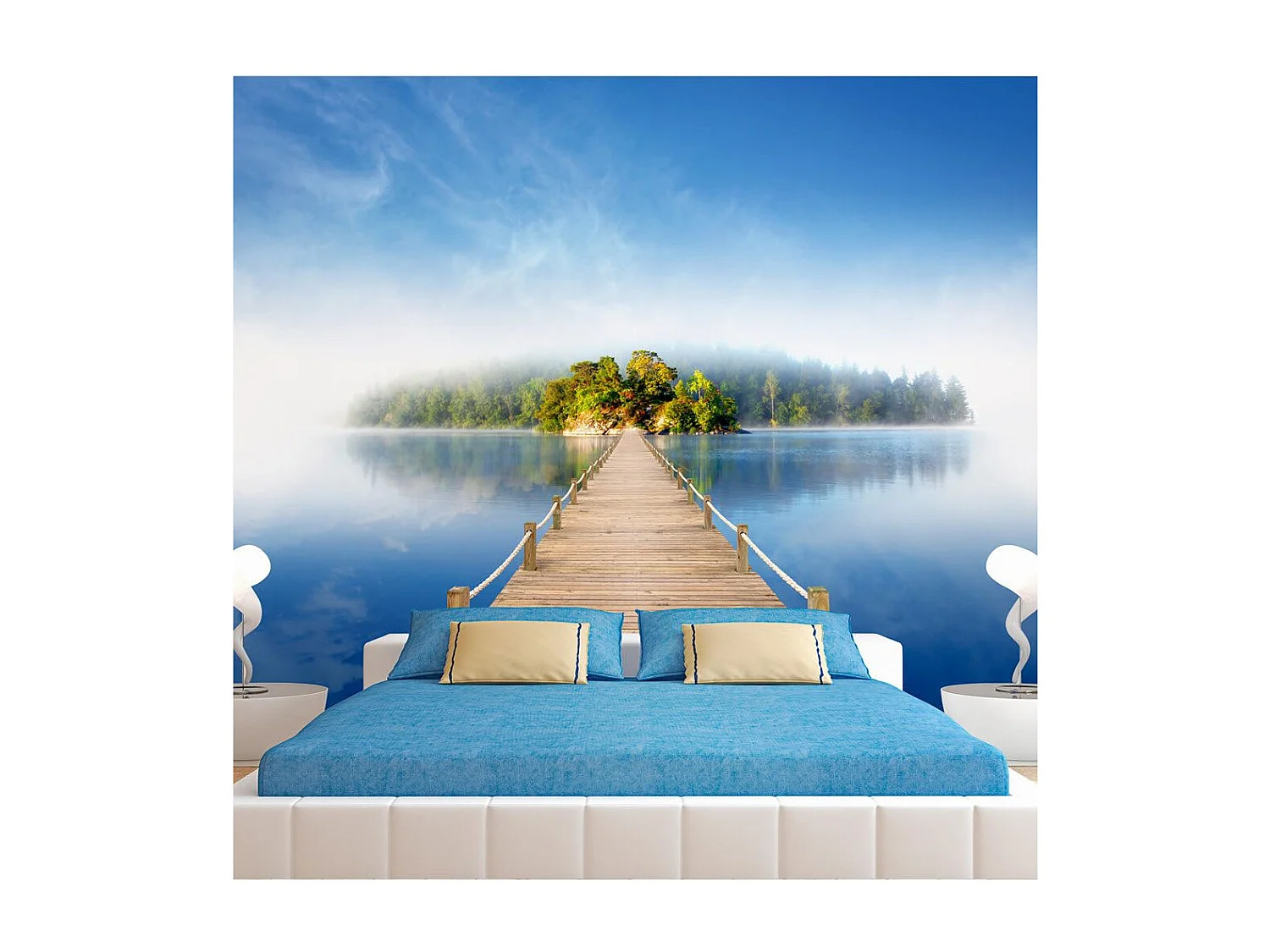 Papier Peint "Ile Tropicale" 140 x 200 cm