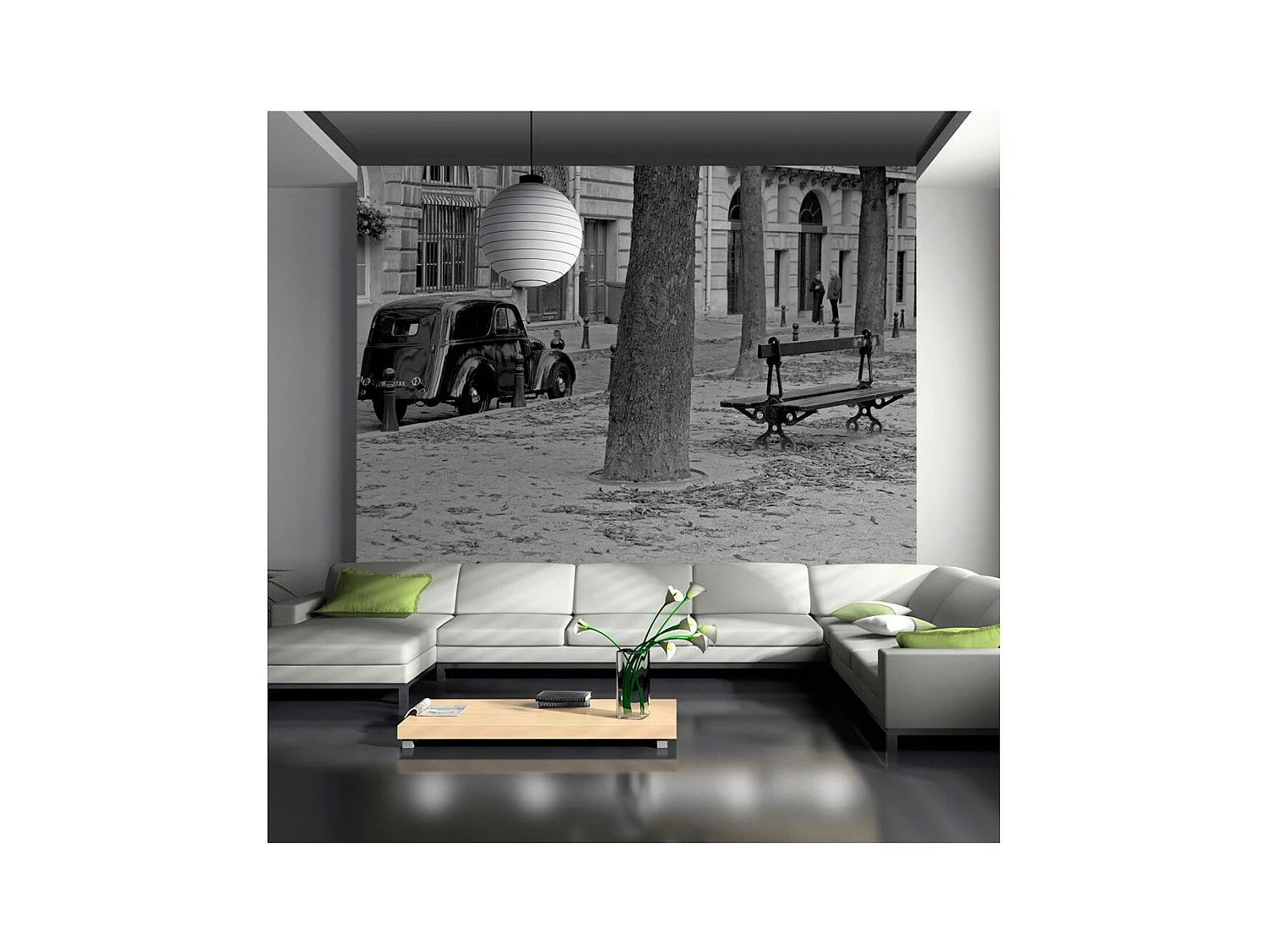 Papier Peint "Balade à Paris" 154 x 200 cm