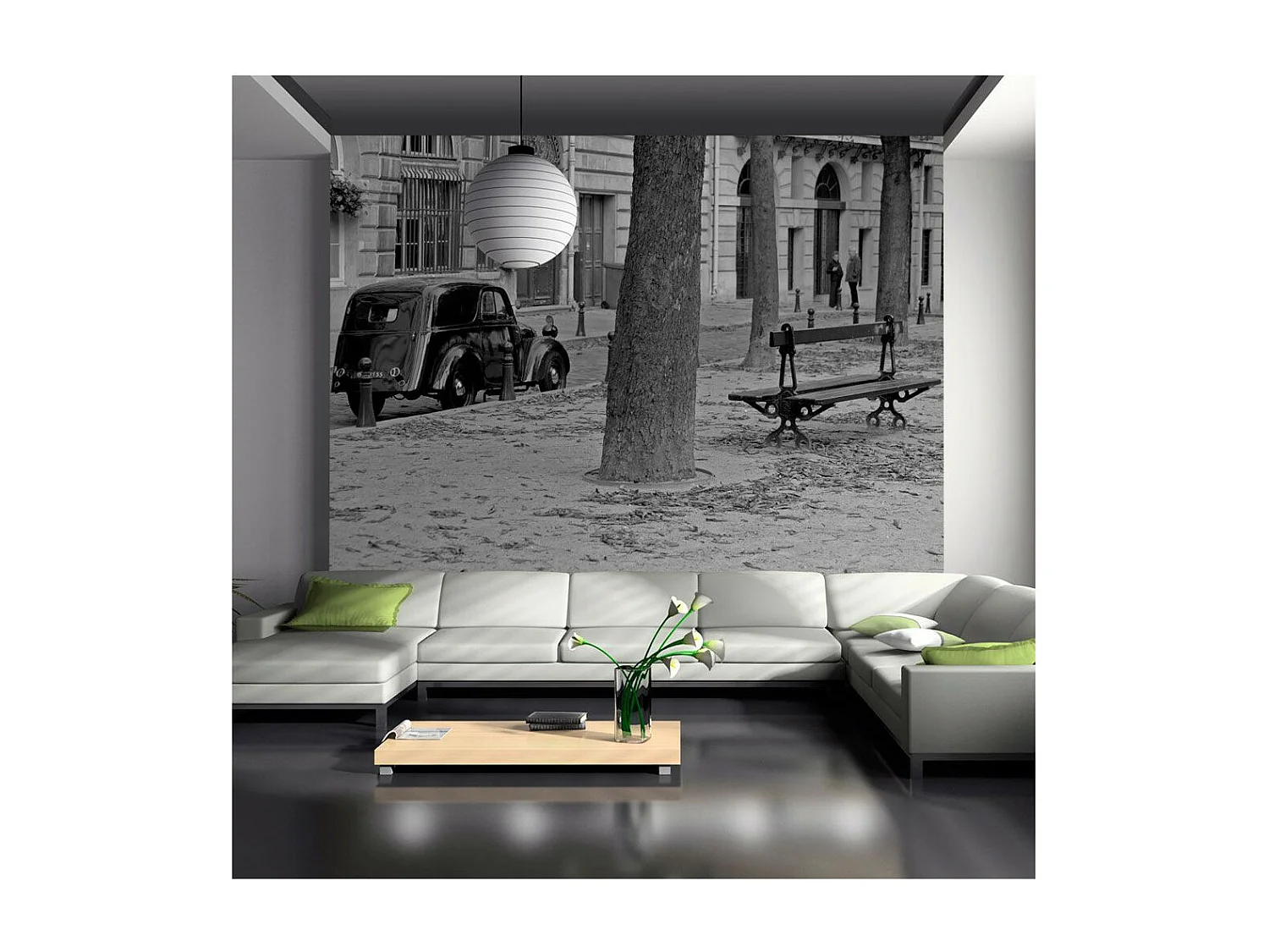 Papier Peint "Balade à Paris" 154 x 200 cm