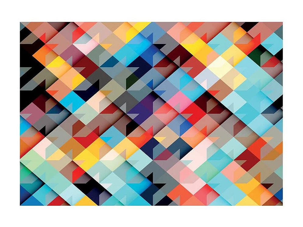 Papier Peint "Colour Patchwork" 210 x 300 cm