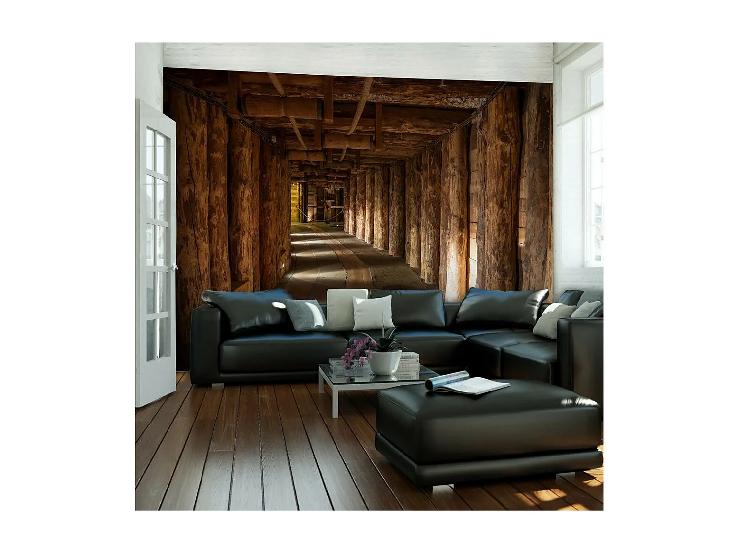 Papier Peint "Wooden Passage" 270 x 350 cm