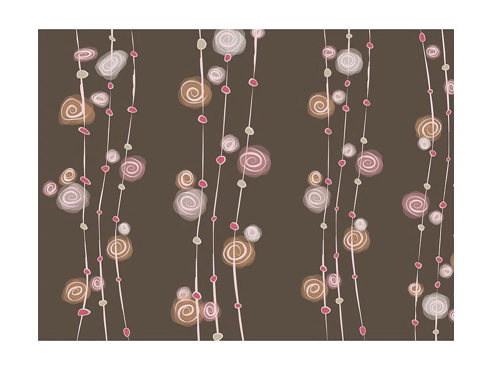 Papier Peint "Motif : Abstraction Roses" 231 x 300 cm