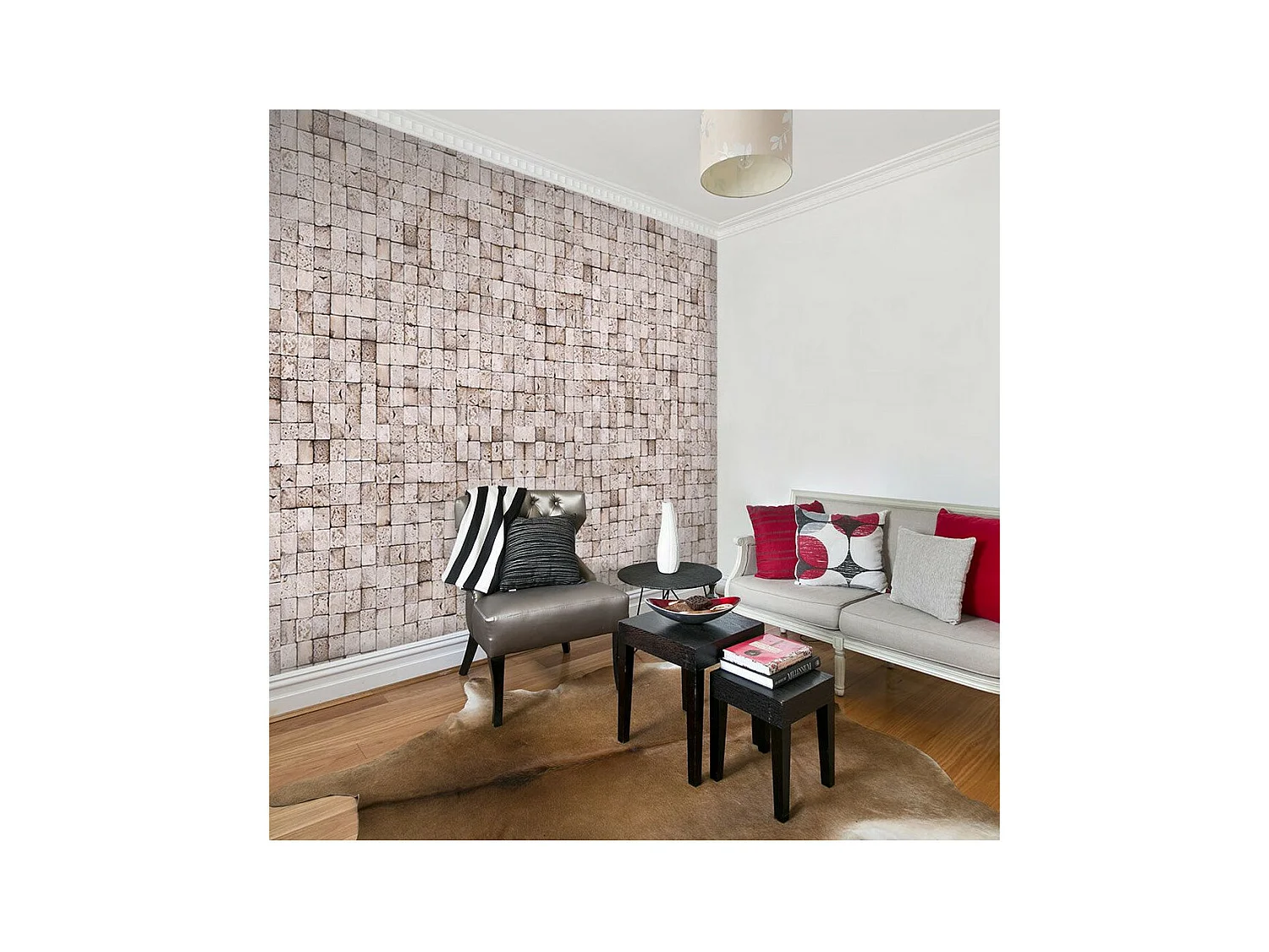 Papier Peint "Stone Background : Mosaic" 50x1000cm