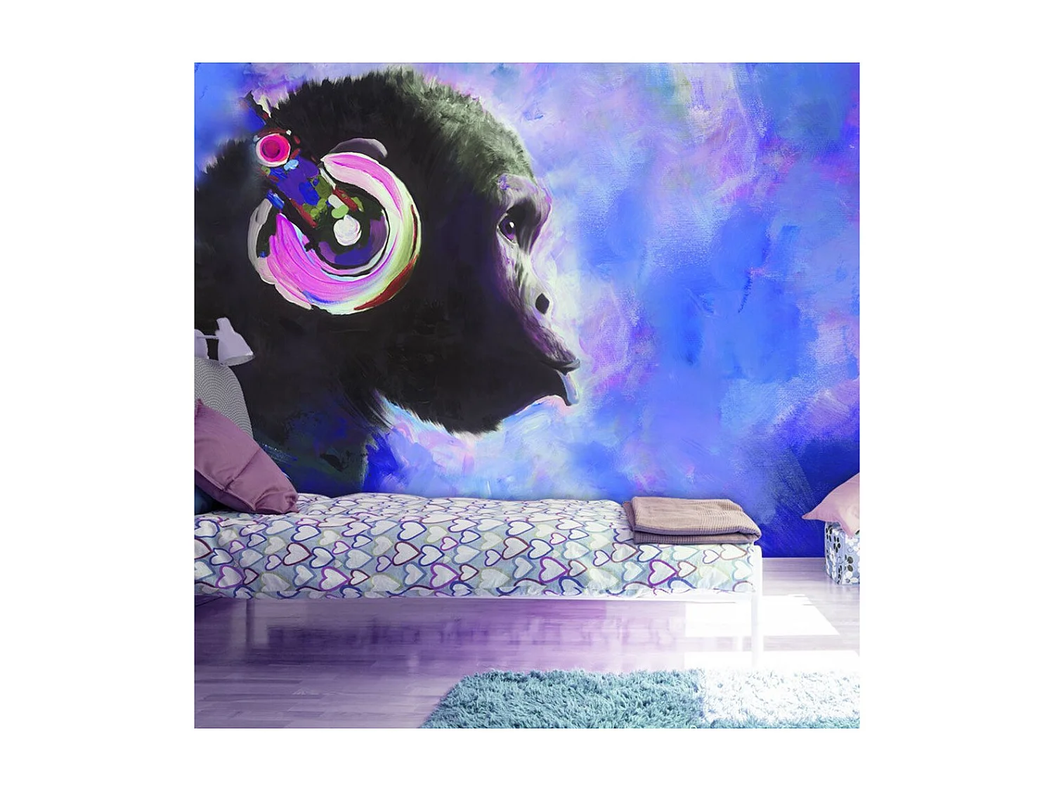 Papier Peint "Blue Melody" 140 x 200 cm