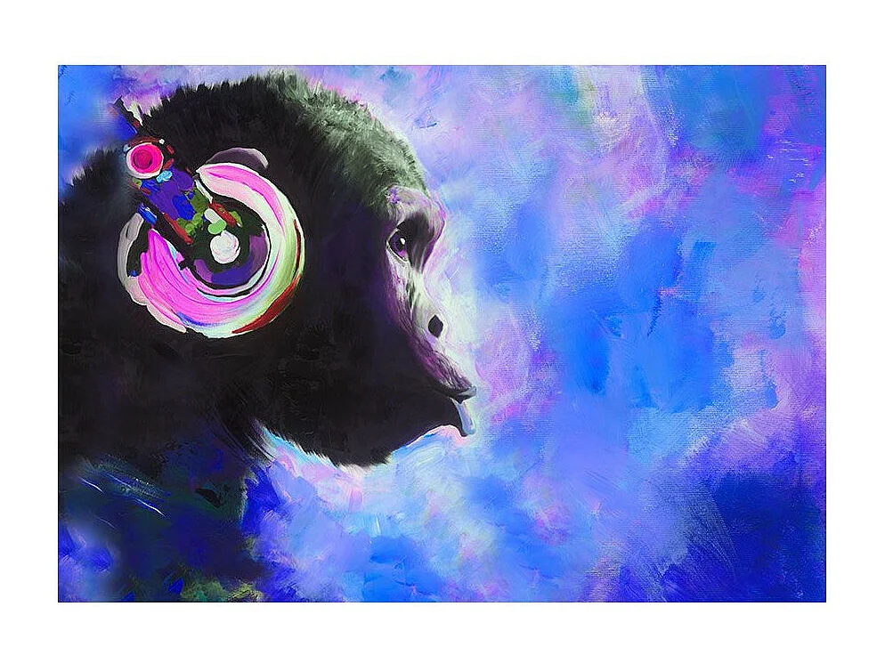 Papier Peint "Blue Melody" 140 x 200 cm