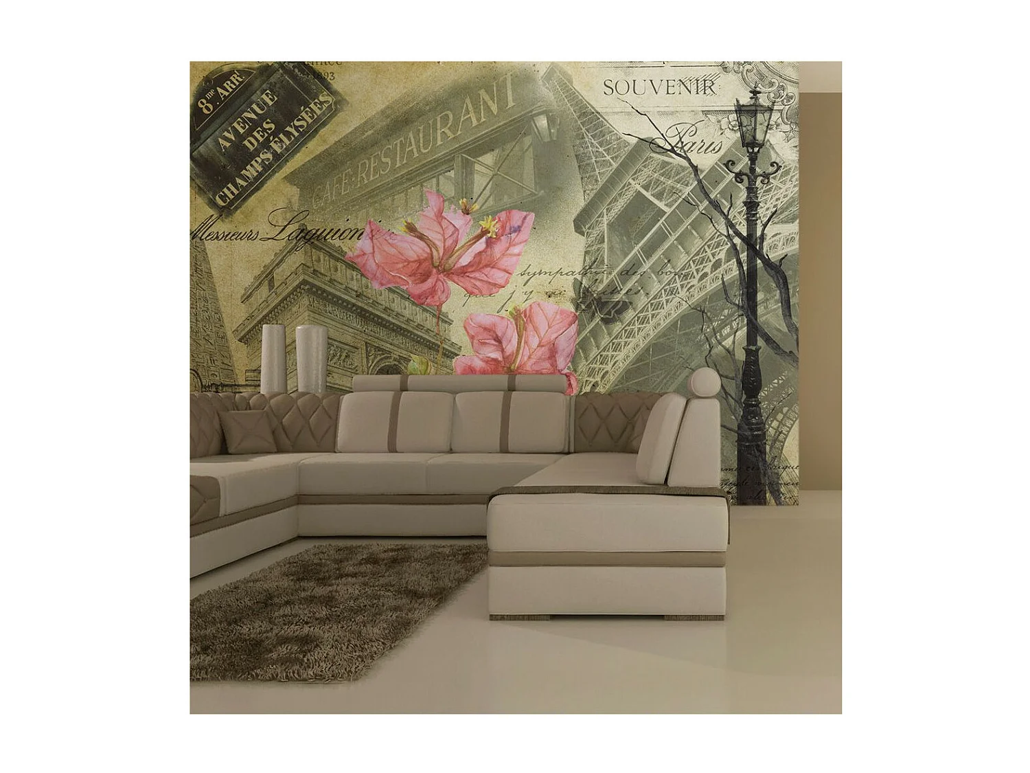 Papier Peint "Bonjour Paris!" 270 x 350 cm