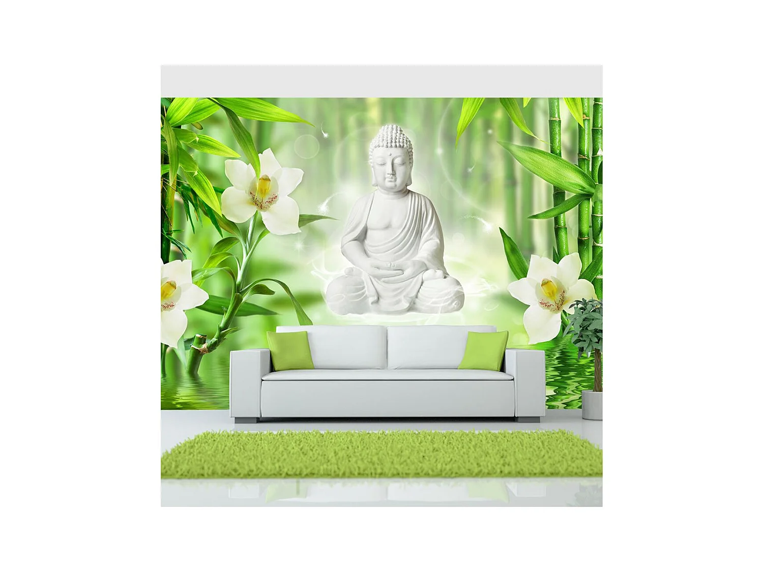 Papier Peint "Buddha & Nature" 105 x 150 cm