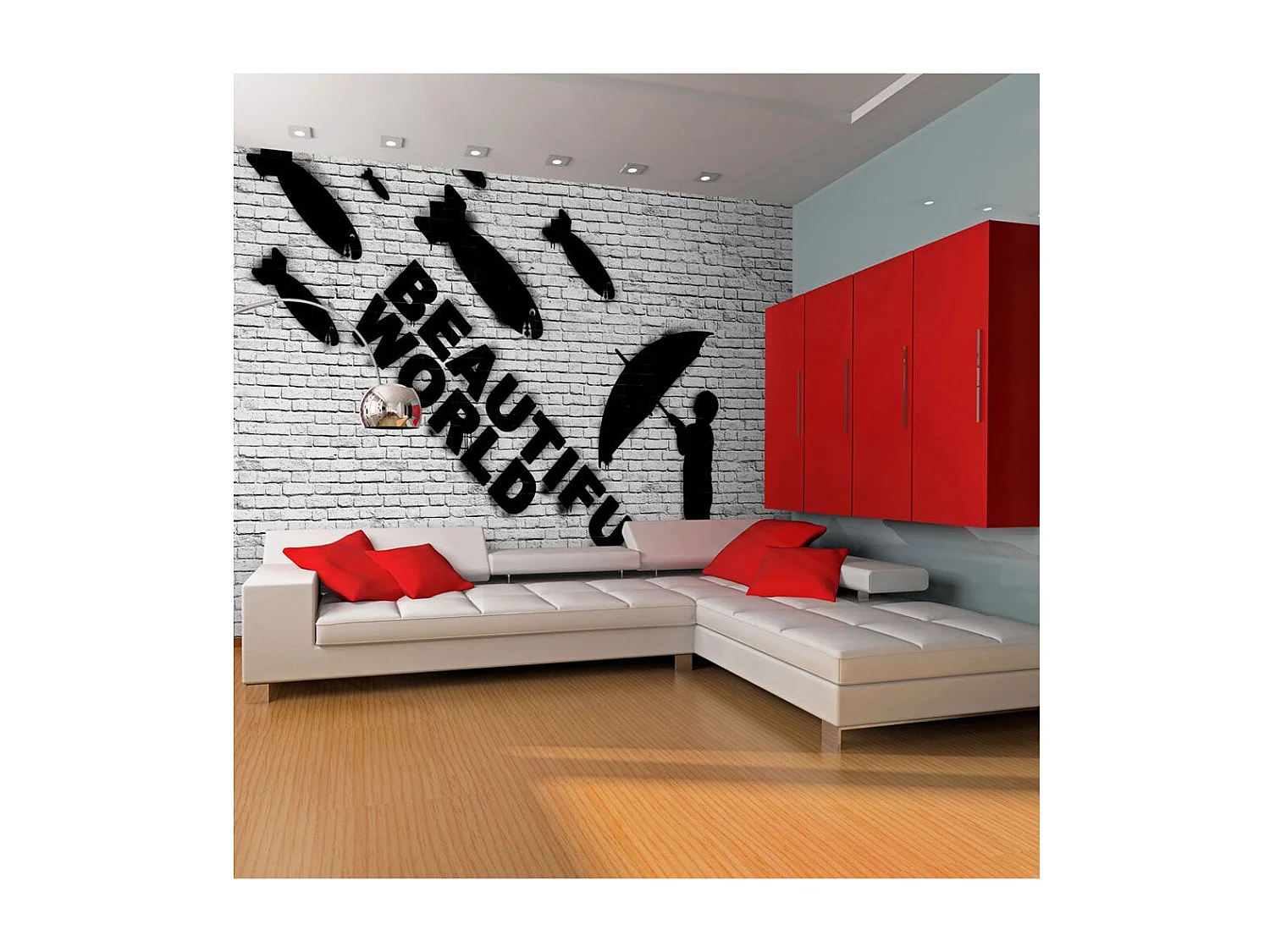 Papier Peint "Beautiful World" 231 x 300 cm