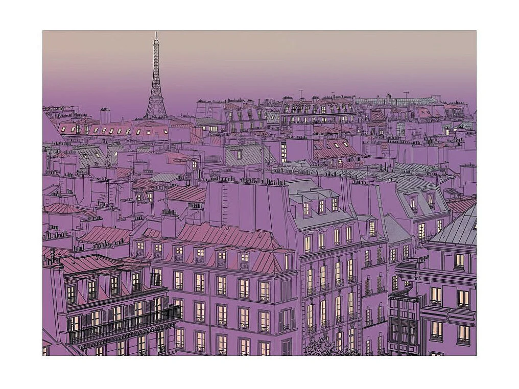Papier Peint "Vendredi Soir à Paris" 231 x 300 cm