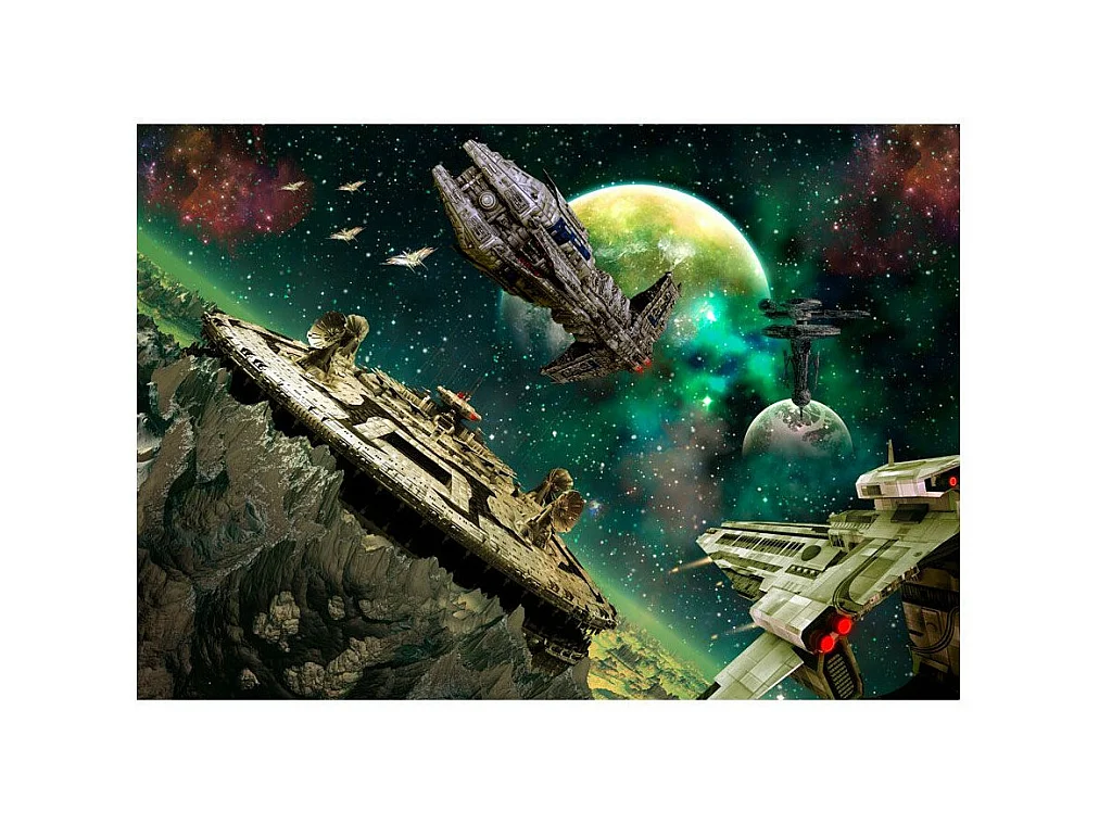 Papier Peint "Flotte Spatiale" 70 x 100 cm