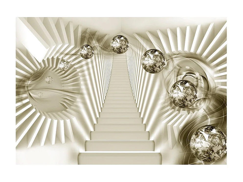 Papier Peint "Take the Stairs To Spacetime" 140 x 200 cm