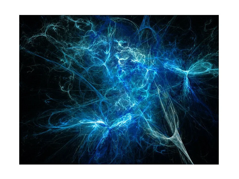 Papier Peint "Éclairs Bleus" 270 x 350 cm