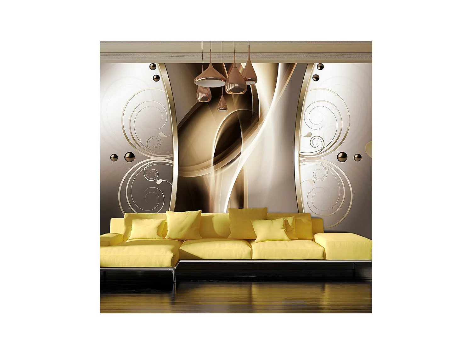 Papier Peint "Caramel Delicacy" 105 x 150 cm